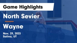 North Sevier  vs Wayne  Game Highlights - Nov. 29, 2023