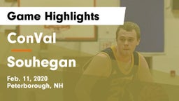 ConVal  vs Souhegan  Game Highlights - Feb. 11, 2020