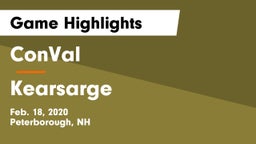 ConVal  vs Kearsarge  Game Highlights - Feb. 18, 2020