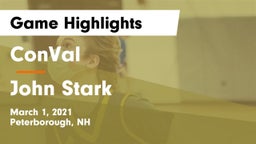 ConVal  vs John Stark Game Highlights - March 1, 2021