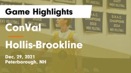 ConVal  vs Hollis-Brookline  Game Highlights - Dec. 29, 2021