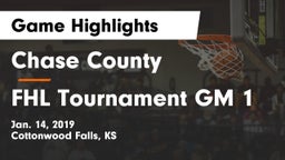 Chase County  vs FHL Tournament GM 1 Game Highlights - Jan. 14, 2019