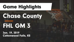 Chase County  vs FHL GM 3 Game Highlights - Jan. 19, 2019