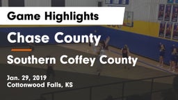 Chase County  vs Southern Coffey County Game Highlights - Jan. 29, 2019