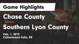 Chase County  vs Southern Lyon County Game Highlights - Feb. 1, 2019