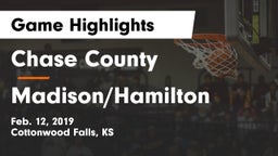 Chase County  vs Madison/Hamilton  Game Highlights - Feb. 12, 2019