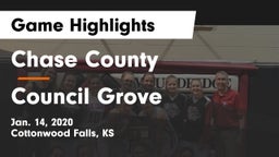Chase County  vs Council Grove  Game Highlights - Jan. 14, 2020