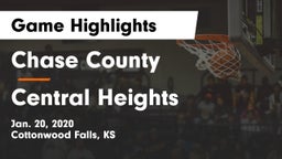 Chase County  vs Central Heights  Game Highlights - Jan. 20, 2020