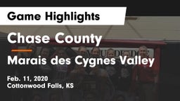 Chase County  vs Marais des Cygnes Valley  Game Highlights - Feb. 11, 2020