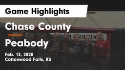 Chase County  vs Peabody  Game Highlights - Feb. 13, 2020
