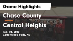 Chase County  vs Central Heights  Game Highlights - Feb. 24, 2020