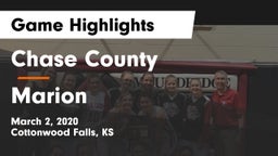 Chase County  vs Marion  Game Highlights - March 2, 2020