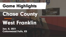 Chase County  vs West Franklin  Game Highlights - Jan. 8, 2021