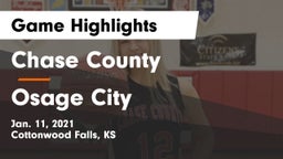 Chase County  vs Osage City  Game Highlights - Jan. 11, 2021