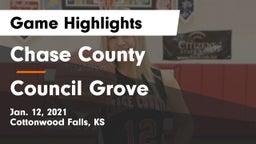 Chase County  vs Council Grove  Game Highlights - Jan. 12, 2021