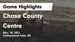 Chase County  vs Centre  Game Highlights - Dec. 10, 2021