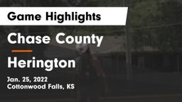 Chase County  vs Herington  Game Highlights - Jan. 25, 2022
