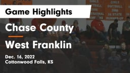Chase County  vs West Franklin  Game Highlights - Dec. 16, 2022