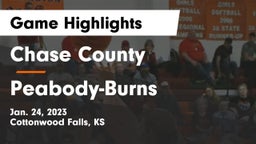 Chase County  vs Peabody-Burns  Game Highlights - Jan. 24, 2023