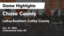 Chase County  vs LeRoy-Southern Coffey County Game Highlights - Jan. 31, 2023