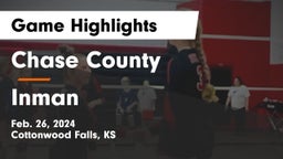 Chase County  vs Inman  Game Highlights - Feb. 26, 2024
