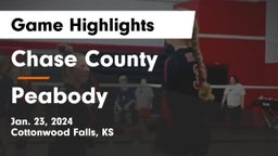 Chase County  vs Peabody Game Highlights - Jan. 23, 2024