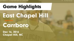 East Chapel Hill  vs Carrboro  Game Highlights - Dec 16, 2016