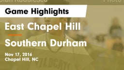 East Chapel Hill  vs Southern Durham Game Highlights - Nov 17, 2016
