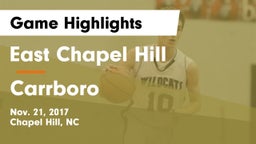 East Chapel Hill  vs Carrboro  Game Highlights - Nov. 21, 2017