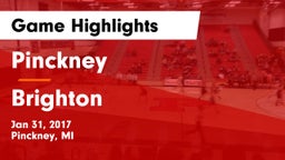 Pinckney  vs Brighton  Game Highlights - Jan 31, 2017