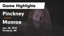 Pinckney  vs Monroe Game Highlights - Jan. 30, 2018