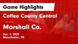 Coffee County Central  vs Marshall Co. Game Highlights - Jan. 4, 2020