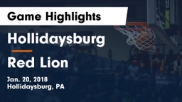 Hollidaysburg  vs Red Lion  Game Highlights - Jan. 20, 2018
