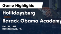 Hollidaysburg  vs Barack Obama Academy Game Highlights - Feb. 24, 2018