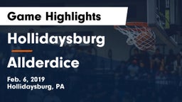 Hollidaysburg  vs Allderdice  Game Highlights - Feb. 6, 2019