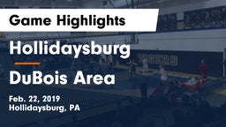 Hollidaysburg  vs DuBois Area  Game Highlights - Feb. 22, 2019