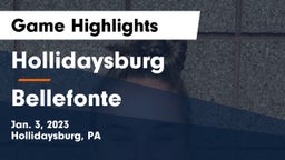 Hollidaysburg  vs Bellefonte  Game Highlights - Jan. 3, 2023