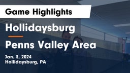 Hollidaysburg  vs Penns Valley Area  Game Highlights - Jan. 3, 2024