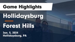 Hollidaysburg  vs Forest Hills  Game Highlights - Jan. 5, 2024