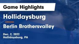 Hollidaysburg  vs Berlin Brothersvalley  Game Highlights - Dec. 2, 2022