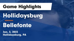 Hollidaysburg  vs Bellefonte  Game Highlights - Jan. 3, 2023