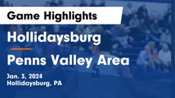 Hollidaysburg  vs Penns Valley Area  Game Highlights - Jan. 3, 2024