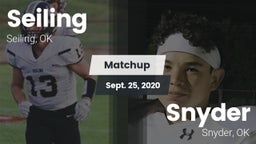 Matchup: Seiling  vs. Snyder  2020