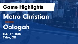 Metro Christian  vs Oologah  Game Highlights - Feb. 27, 2020