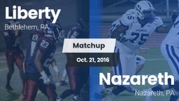 Matchup: Liberty  vs. Nazareth  2016