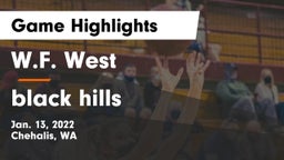 W.F. West  vs black hills  Game Highlights - Jan. 13, 2022