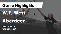 W.F. West  vs Aberdeen Game Highlights - Jan. 3, 2024