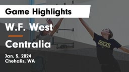 W.F. West  vs Centralia Game Highlights - Jan. 5, 2024