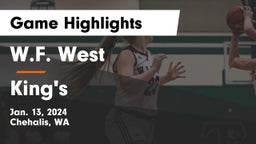 W.F. West  vs King's  Game Highlights - Jan. 13, 2024