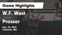 W.F. West  vs Prosser  Game Highlights - Feb. 29, 2024
